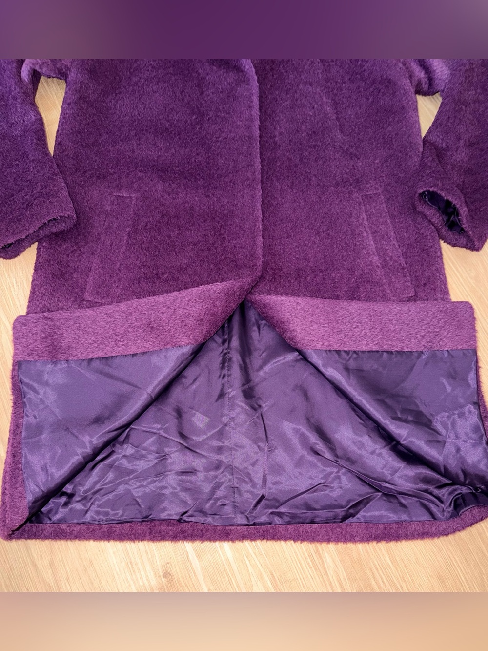 Eileen Fisher Sheared Suri Alpaca Stand Collar Coat, MSRP $698! - Picture 7 of 14